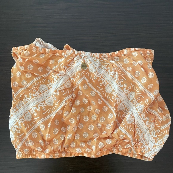 ☀️🍊 Ripcurl Front Tie Tube Top -S 🍊☀️ - Picture 3 of 4
